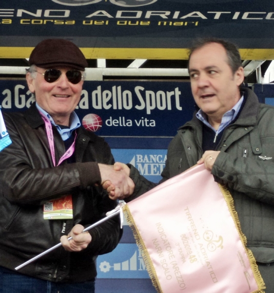 Pasquale Morini (sn) con Mauro Vegni